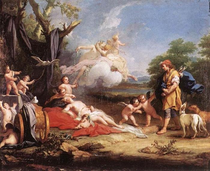 Jacopo Amigoni Venus and Adonis china oil painting image